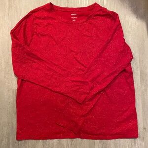 Glittery long sleeve top